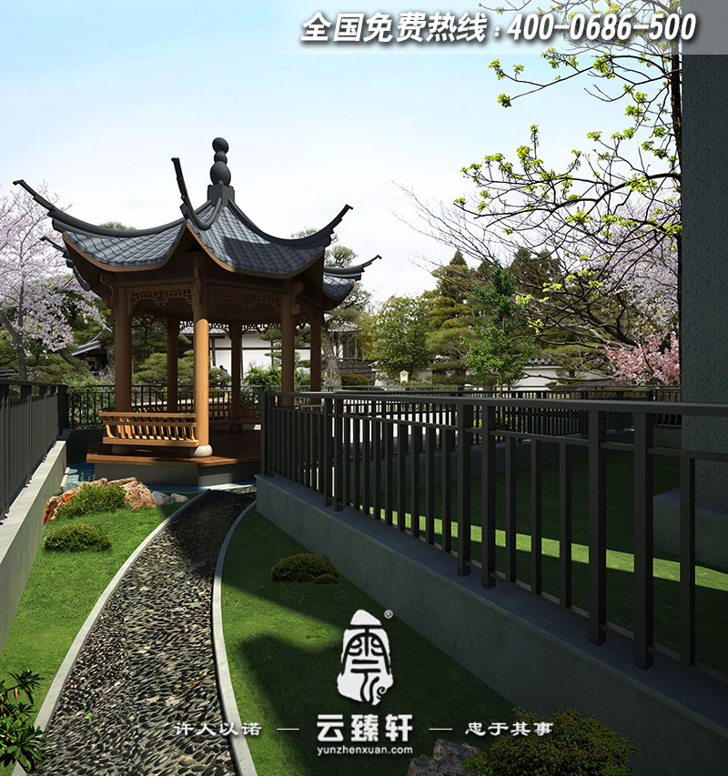 中式庭院玄關設計圖片