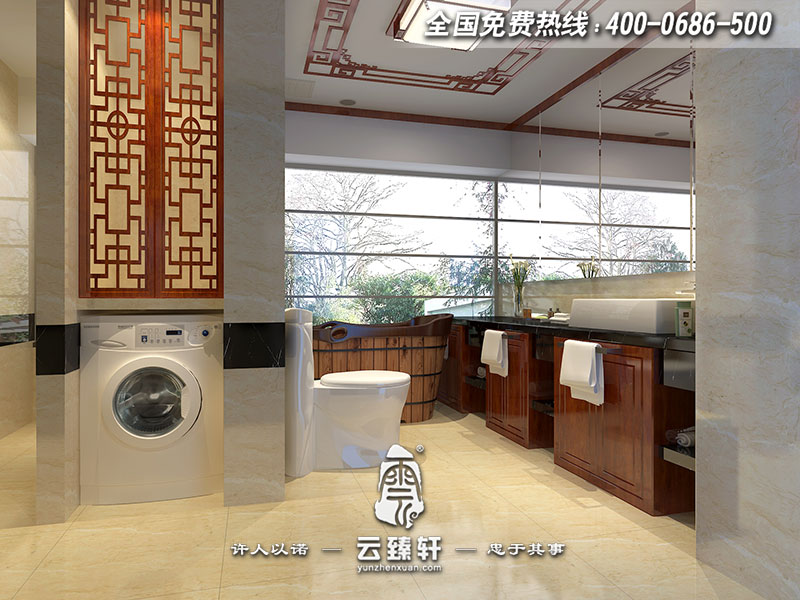 中式家裝衛(wèi)生間設(shè)計效果圖