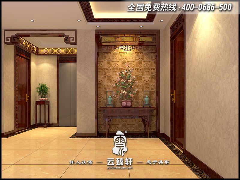 中式門(mén)廳設(shè)計(jì)效果圖